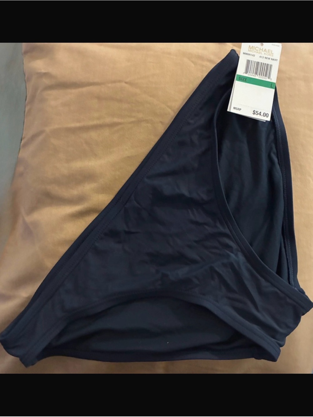 Michael Kors Navy Bikini Bottoms- Women's Swim Bottom - New with Tags